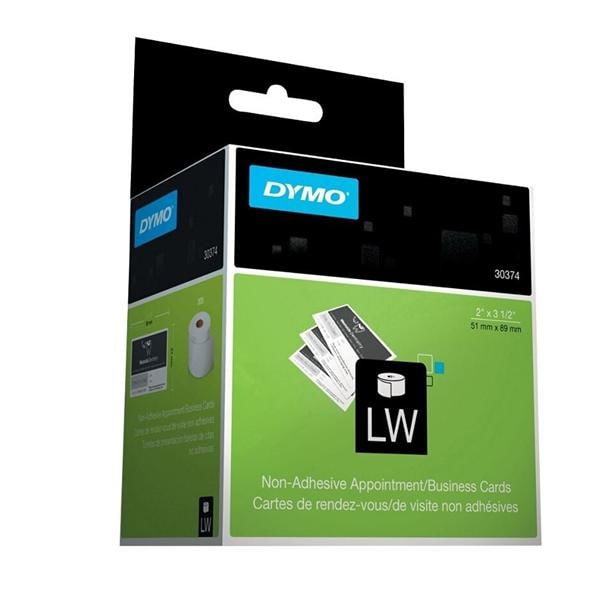 Dymo Business/Appointment Cards White 2 in x 3 1/2 in 300/Roll 300/Bx