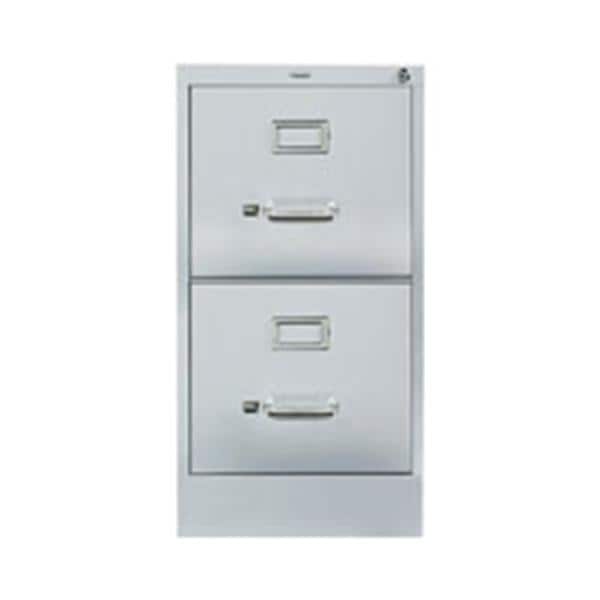 26 5 In Vertical Letter Size File Cabinet 2 Drawers Light Gray Ea
