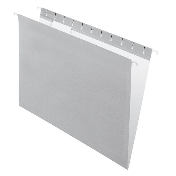 2-Tone Hng File Fldr 1/5 Cut 8.5 in x 11 in Ltr Sz Gray 25/Box 25/Pk
