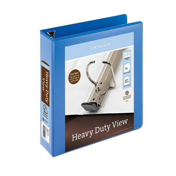 Heavy-Duty Easy Open D-Ring View 2 in Binder 500-Capacity Blue Ea