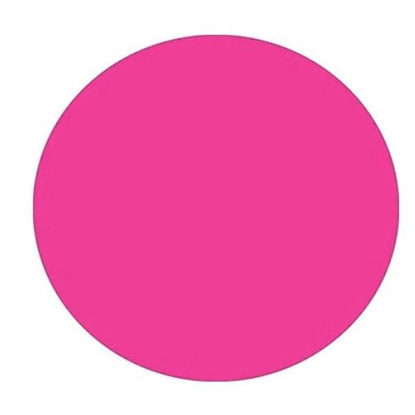 Inventory Labels 3/4" Round Fl. Pink 500/Pk