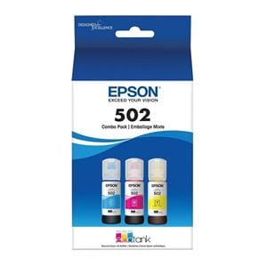 Epson T502520-S Cyan/Magenta/Yellow Ink Bottles Pk/3 3/Pk