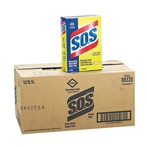 SOS Steel Wool Soap Pads 180/Ca