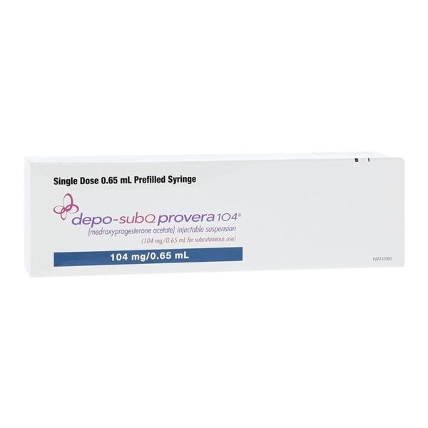Depo-SubQ Provera Injection 104mg Prefilled Syringe 0.65mL Each