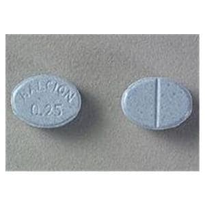 Halcion Tablets 0.25mg Bottle 10/Bottle Each