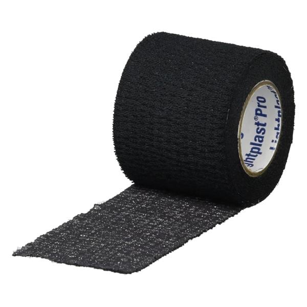 Lightplast Pro Tape Elastic 3"x7.5yd Black 16/Ca