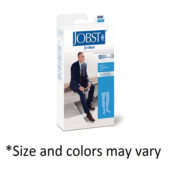 Jobst forMen Compression Socks Thigh High Large Black