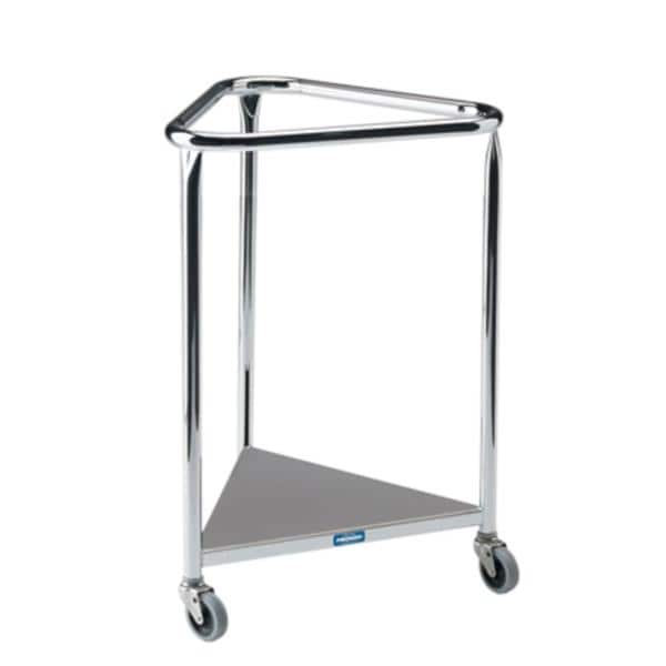 Linen Triangular Powder Coated Steel Hamper 32x59-1/2"