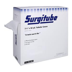 Surgitube Gauze Bandage Cotton 2.63"x50yd White Non-Sterile EA