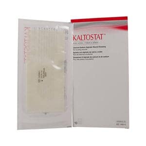 Kaltostat Calcium Alginate Wound Dressing 4x8" Sterile Rectangle NAdh Abs LF