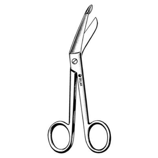 Lister Bandage Scissors Angled 5-1/2" Stainless Steel Non-Sterile Reusable Ea