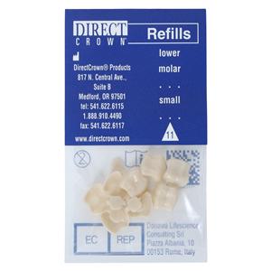DirectCrown Crowns Size AC11 Lower Molar Replacement Crowns 8/Bx