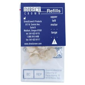 DirectCrown Crowns Size AC7 Upper Left Molar Replacement Crowns 8/Bx
