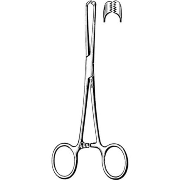 Allis Tissue Forcep Straight 7-1/2" Ea