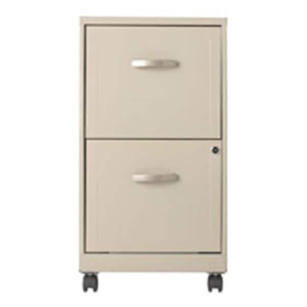 2 Drawer File With Caster 24 5 In X 14 25 In X 18 In Stone Ea