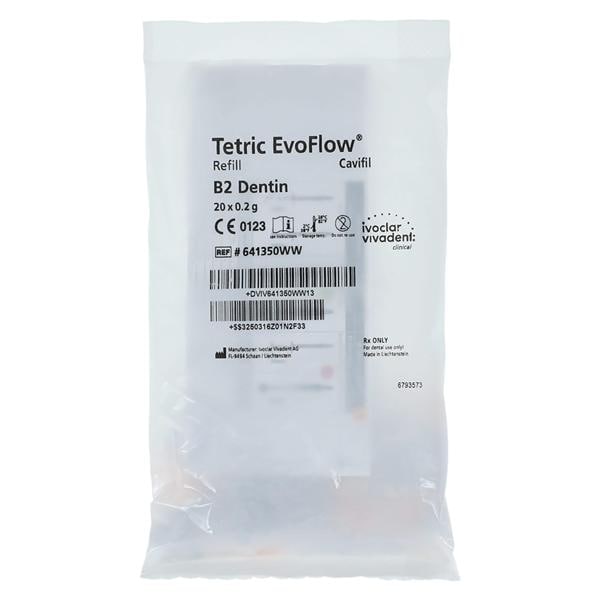 Tetric EvoFlow Flowable Composite B2 Dentin Cavifil Refill 20/Bx