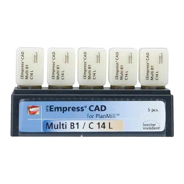 IPS Empress CAD Multi Milling Blocks Multi-Chromatic C14 BL1 For PlanMill 5/Bx