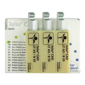 Telio CAD LT Milling Blocks Low Translucency B55 A3 For PlanMill 3/Bx