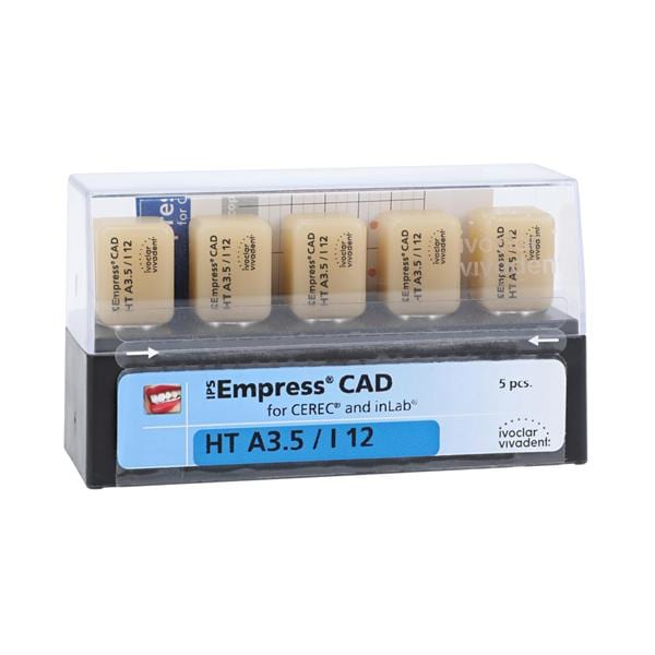 IPS Empress CAD HT Milling Blocks High Translucency I12 A3.5 For CEREC 5/Bx