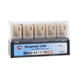 IPS Empress CAD Multi Milling Blocks Multi-Chromatic C14L A3 For CEREC 5/Bx