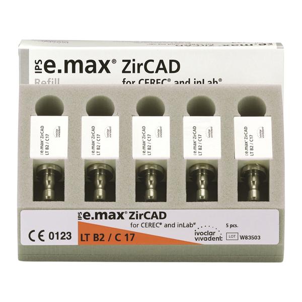 IPS e.max ZirCAD LT Milling Blocks Low Translucency C17 B2 For CEREC 5/Bx