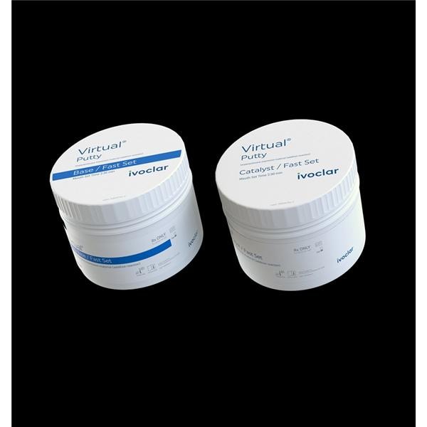 Virtual Impression Material Putty Fast Set 600 mL Putty Package 2/Pk