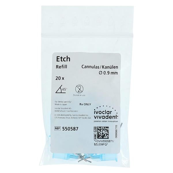 Total Etch Application Cannulas Blue 25 Gauge 20/Bx