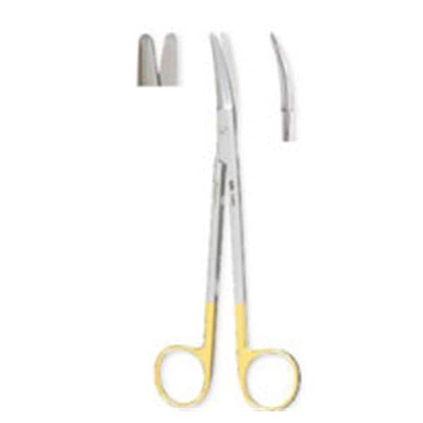 Gorney Plastic Surgery Scissors Slight Curve 7-1/2" Tungsten Carbide Ea