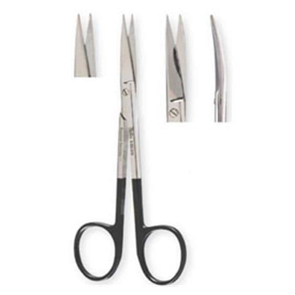 SuperCut Plastic Surgery Scissors Curved 4-3/4" Stainless Steel Reusable Each