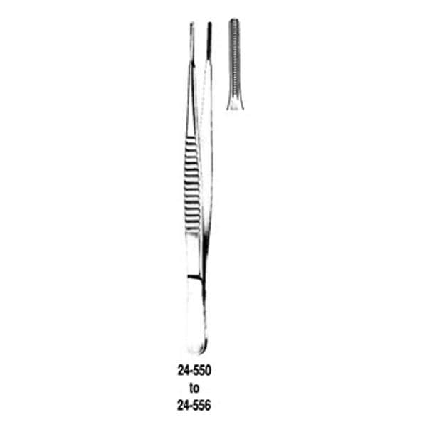 Debakey Tissue Forcep Straight 6" Autoclavable Ea