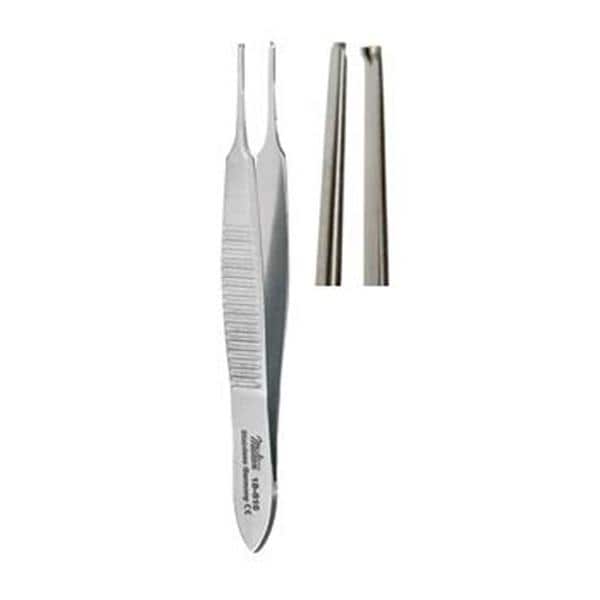 Graefe Iris Tissue Forcep Straight 2-3/4" Autoclavable Ea