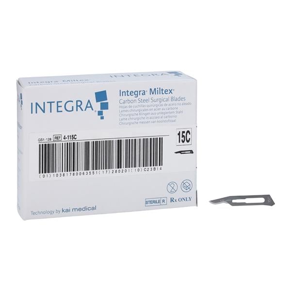 Carbon Steel Sterile Surgical Blade #15C Disposable 100/Bx