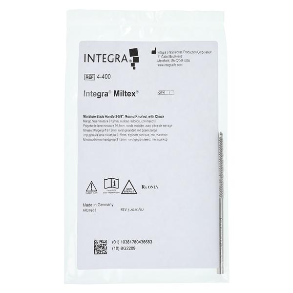 Handle Scalpel Blade 3-3/4" Stainless Steel Ea