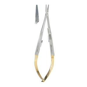 Needle Holder Castroviejo Stainless Steel / Rhodium 5 1/2 in Ea