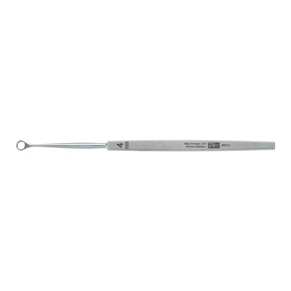 Fox Dermal Curette 4mm 5-1/2" Stainless Steel Ea