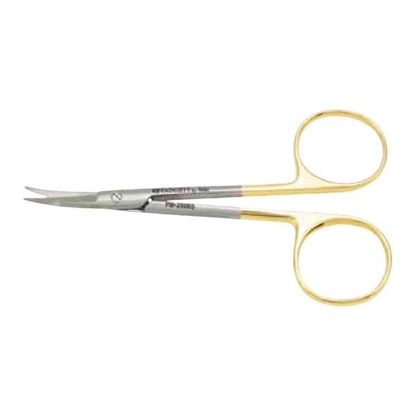 Kaye Dissecting Scissors Curved 4-17/32" Tungsten Carbide ea