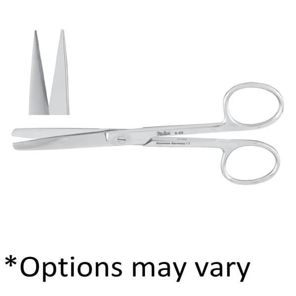 Operating Scissors Curved 4-1/2" Stainless Steel Autoclavable Ea