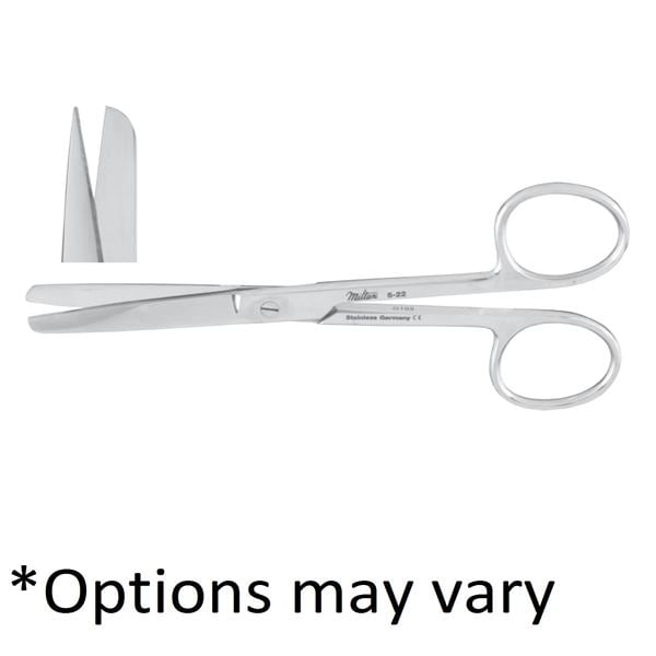 Operating Scissors Curved 4-1/2" Stainless Steel Autoclavable Each