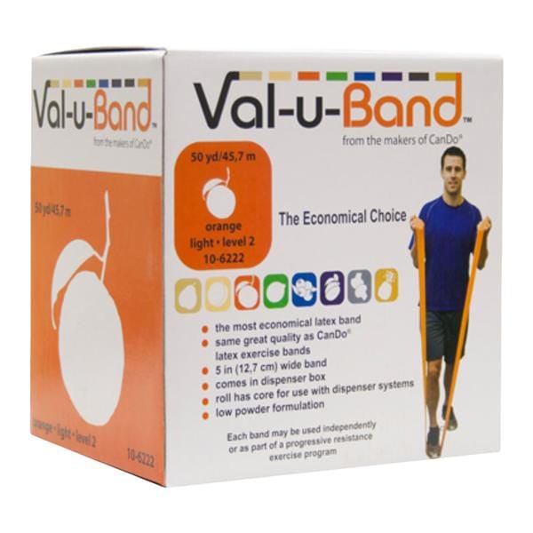 Val-u-Band Exercise Band 50ydx5" Orange Level 2/7