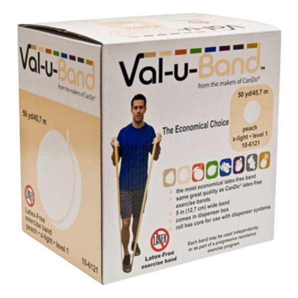 Val-u-Band Exercise Band 50ydx5" Peach Level 1