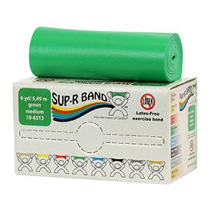 Sup-R Band Exercise Band 6ydx5" Green Medium