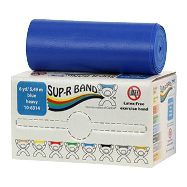 Sup-R Band Exercise Band 6ydx5" Blue Heavy