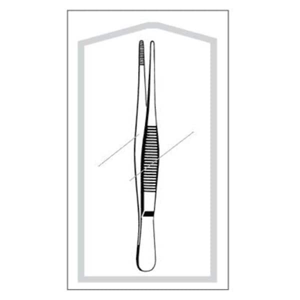Econo Dressing Forcep Straight 5" Stainless Steel Sterile 25/Ca