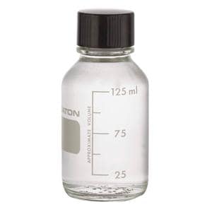 Wheaton Media Bottle Borosilicate Glass Clear 125mL 48/Pk