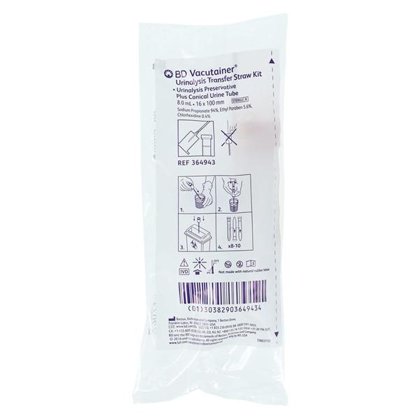 Vacutainer Plastic Collection Kit 8mL Sterile 50/Bx, 4 BX/CA