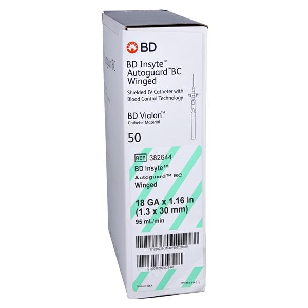 IV Catheter Shielded 18 Gauge 1.16" 50/Bx