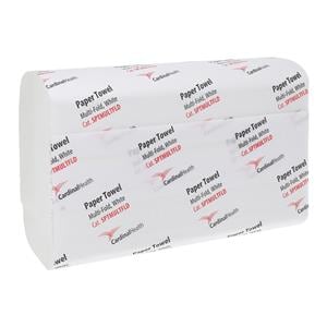 Hand Towel Multifold Disposable Fbr 1 Ply 9.2 in x 9.4 in Wht 16/Ca