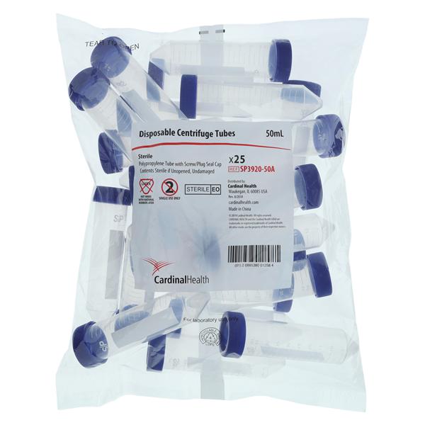 Centrifuge Tube Polypropylene 50mL Sterile 500/Ca