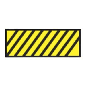 ID Tape Black/Yellow Stripe 8.5x11" Ea