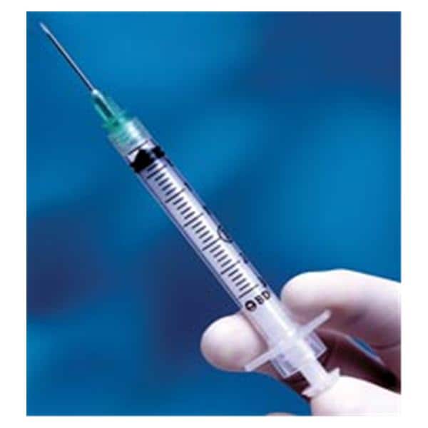 Integra Hypodermic Syringe/Needle 25gx5/8" 3cc Orange Safety LDS 100/Bx, 4 BX/CA